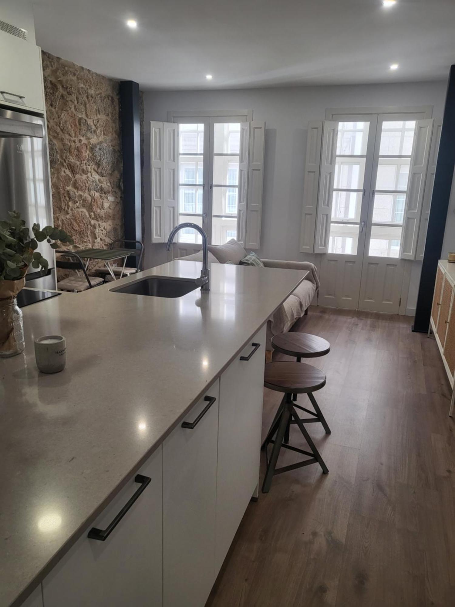 Preciosa Vivienda En El Centro De La Ciudad Corunha Exterior foto